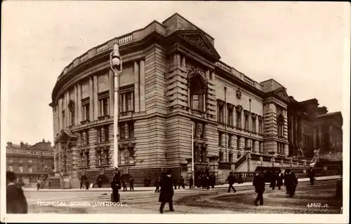 Ak Liverpool Merseyside England, Technische Schule