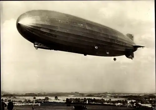 Ak Reichenbach im Vogtland, Zeppelinlandung, Luftschiff Graf Zeppelin LZ127