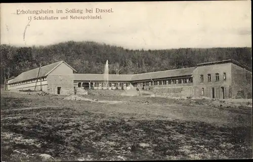 Ak Dassel am Solling, Erholungsheim, Schlafhallen, Nebengebäude