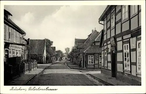 Ak Bücken in Niedersachsen, Ostertorstraße, Fachwerkhäuser