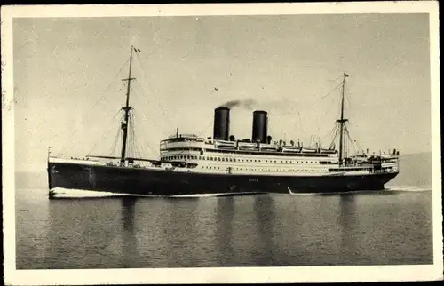 Ak Dampfer Gange, Lloyd Triestino