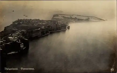 Ak Nordseeinsel Helgoland, Panorama, Luftbild