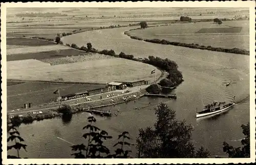 Ak Hameln an der Weser Niedersachsen, Berghotel Felsenkeller, Luftbild