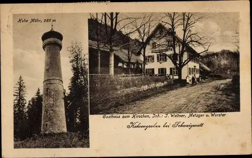 Ak Kehrengraben Schopfheim in Baden, Gasthaus zum Hirschen, Hohe Möhr
