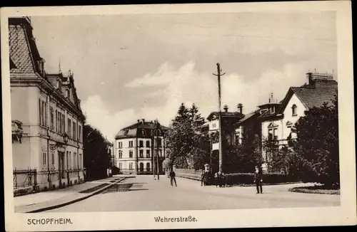 Ak Schopfheim in Baden, Wehrerstraße