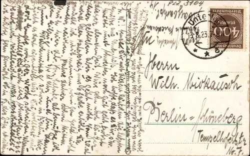 Ak Unterlüß Unterlüss Südheide, Birkenallee