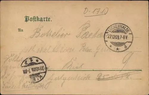 Litho Luckenwalde in Brandenburg, Kirchen, Totalansicht