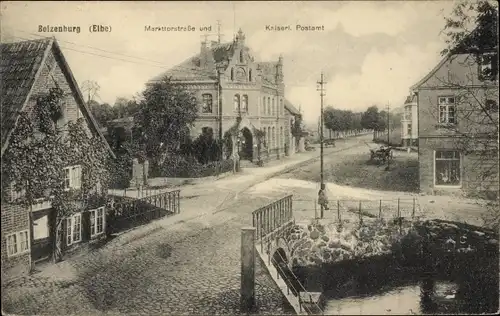 Ak Boizenburg an der Elbe, Markttorstraße, Kaiserliches Postamt
