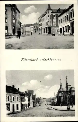 Ak Eilendorf Aachen, Marktplatz