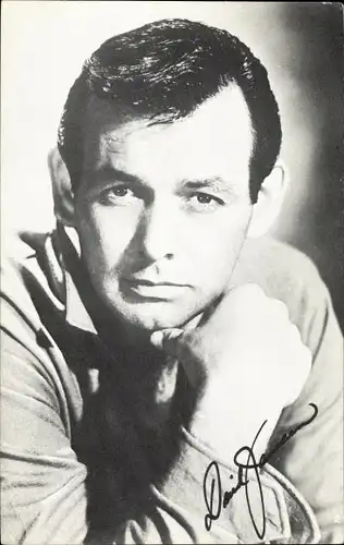 Ak Schauspieler David Janssen, Porträt, Autogramm