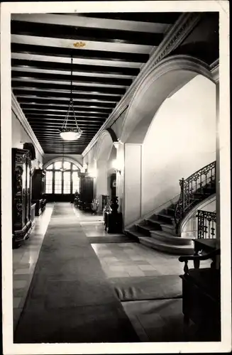 Ak Hérimoncourt Doubs, S.N.C.F. Maison de Repos, Vestibule du Rez-de-Chaussee