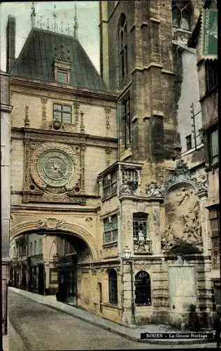Ak Rouen Seine Maritime, Uhr