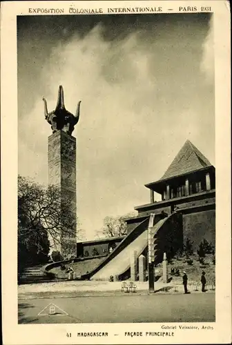 Ak Paris, Weltausstellung 1931, Madagaskar
