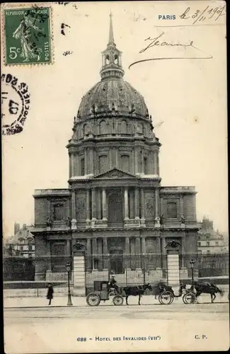 Ak Paris VII, Hotel des Invalides