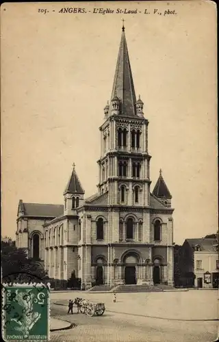 Ak Angers Maine et Loire, St-Laud-Kirche