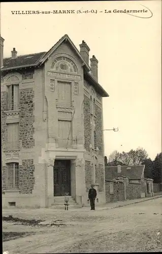 Ak Villiers sur Marne Val de Marne, Gendarmerie