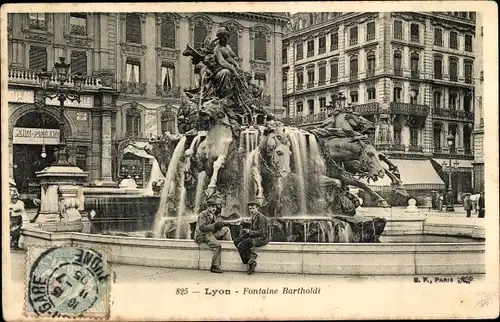 Ak Lyon Rhône, Fontaine Bartholdi