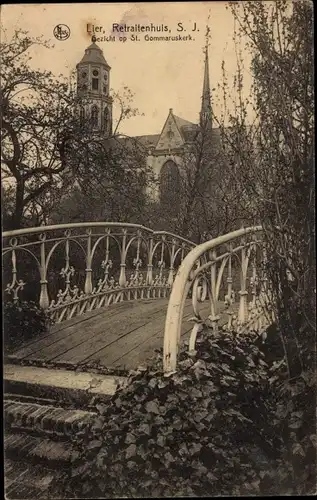 Ak Lier Lier Flandern Antwerpen, Retraitenhuis, St. Gommarus Kirche