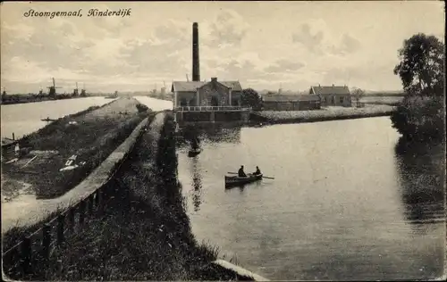 Ak Kinderdijk Molenwaard Südholland Niederlande, Stoomgemaal