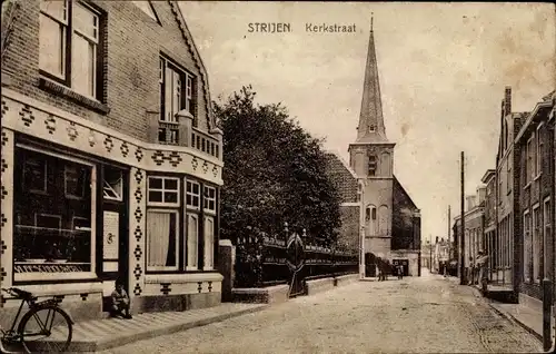 Ak Strijen Südholland Niederlande, Kerkstraat