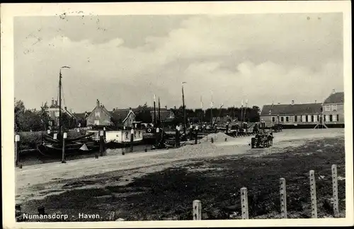 Ak Numansdorp Südholland Niederlande, Hafen