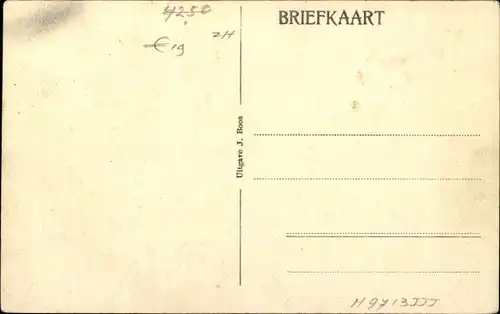 Ak Numansdorp Südholland Niederlande, Straßenpartie, Häuser