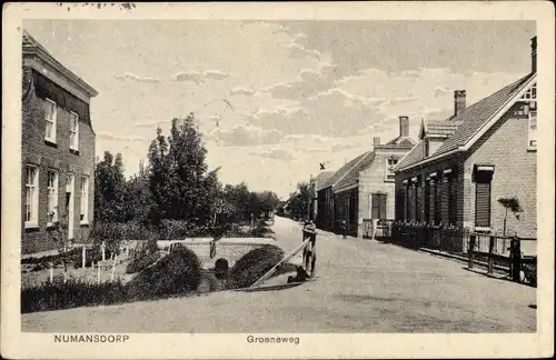 Ak Numansdorp Südholland Niederlande, Groeneweg