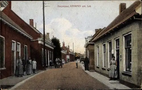 Ak Krimpen im Lek Zuid-Holland, Dorpstraat