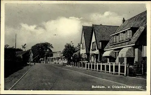 Ak Bakkum Nordholland Niederlande, gegen Oldenbarnveldstraat