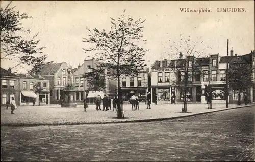 Ak IJmuiden Velsen Nordholland Niederlande, Willemsplein