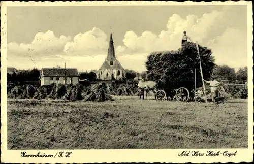 Ak Zevenhuizen Südholland, Niederlande. Rev. Kirche