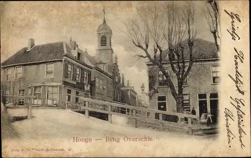 Ak Overschie Rotterdam Südholland, Hooge Brug