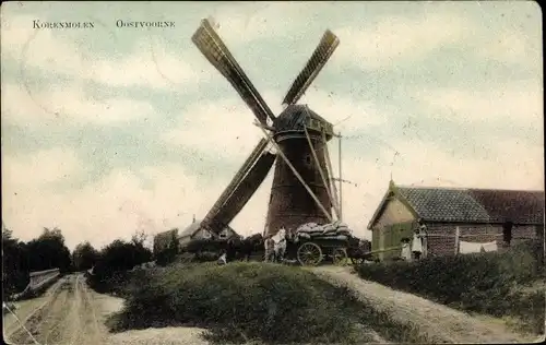 Ak Oostvoorne aan Zee Südholland, Korenmolen