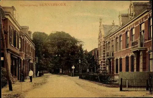 Ak Bennebroek Nordholland Niederlande, Rijksstraatweg