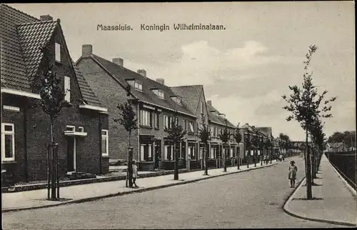 Ak Maassluis Südholland, Koningin Wilhelminalaan