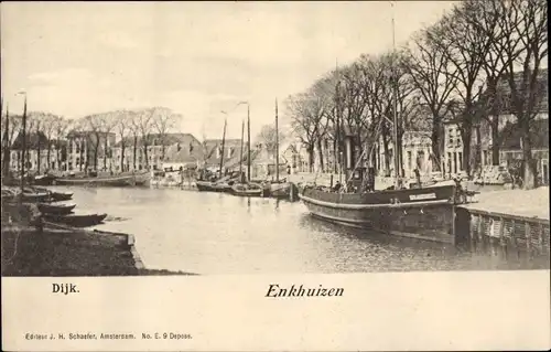 Ak Enkhuizen Nordholland Niederlande, Dijk