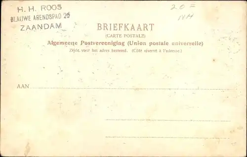 Ak Zaandam Zaanstad Nordholland, Rustenburg