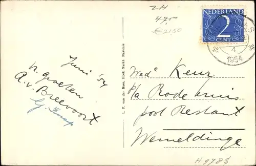 Ak Maassluis Südholland, Goudsteenwatertje