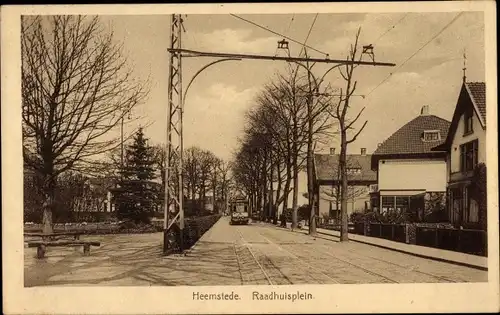 Ak Heemstede Nordholland Niederlande, Raadhuisplein