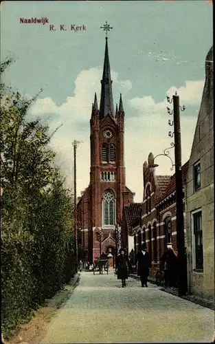 Ak Naaldwijk Südholland, römisch-katholische Kirche