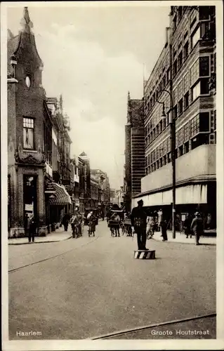 Ak Haarlem Nordholland Niederlande, Groote Houtstraat