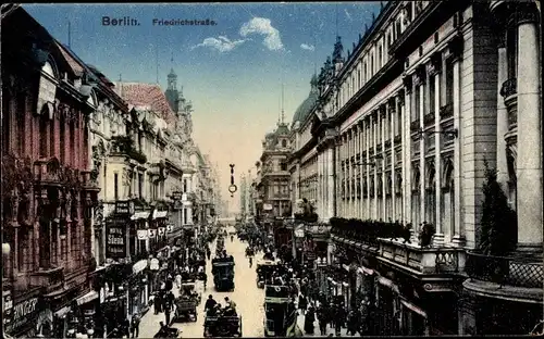 Ak Berlin Mitte, Friedrichstraße, Hotel Silesia, Kutschen
