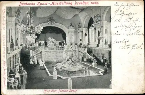 Ak Dresden, Deutsche Kunst-Ausstellung 1899, Plastik-Saal