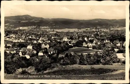 Ak Saalfeld an der Saale Thüringen, Panorama, Kulm