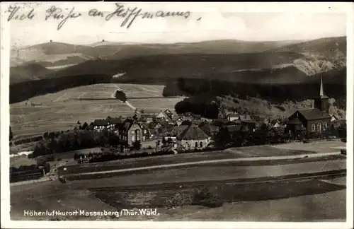 Ak Masserberg in Thüringen, Ort mit Umgebung