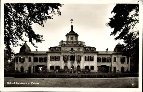 Ak Weimar in Thüringen, Schloss Belvedere