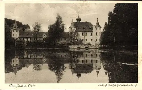 Ak Trockenborn Wolfersdorf in Thüringen, Jagdschloss Fröhliche Wiederkunft