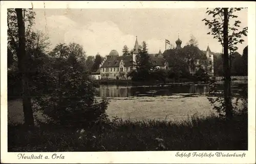 Ak Trockenborn Wolfersdorf in Thüringen, Jagdschloss Fröhliche Wiederkunft