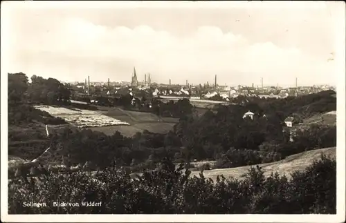 Ak Solingen im Bergischen Land, Panorama von Widdert aus