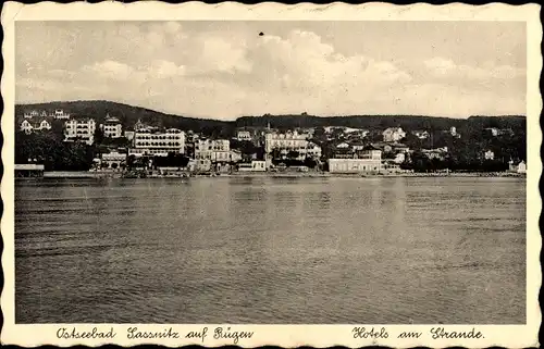 Ak Sassnitz auf Rügen, Hotels am Strand